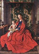 EYCK, Jan van Madonna with the Child Reading dfg oil painting on canvas